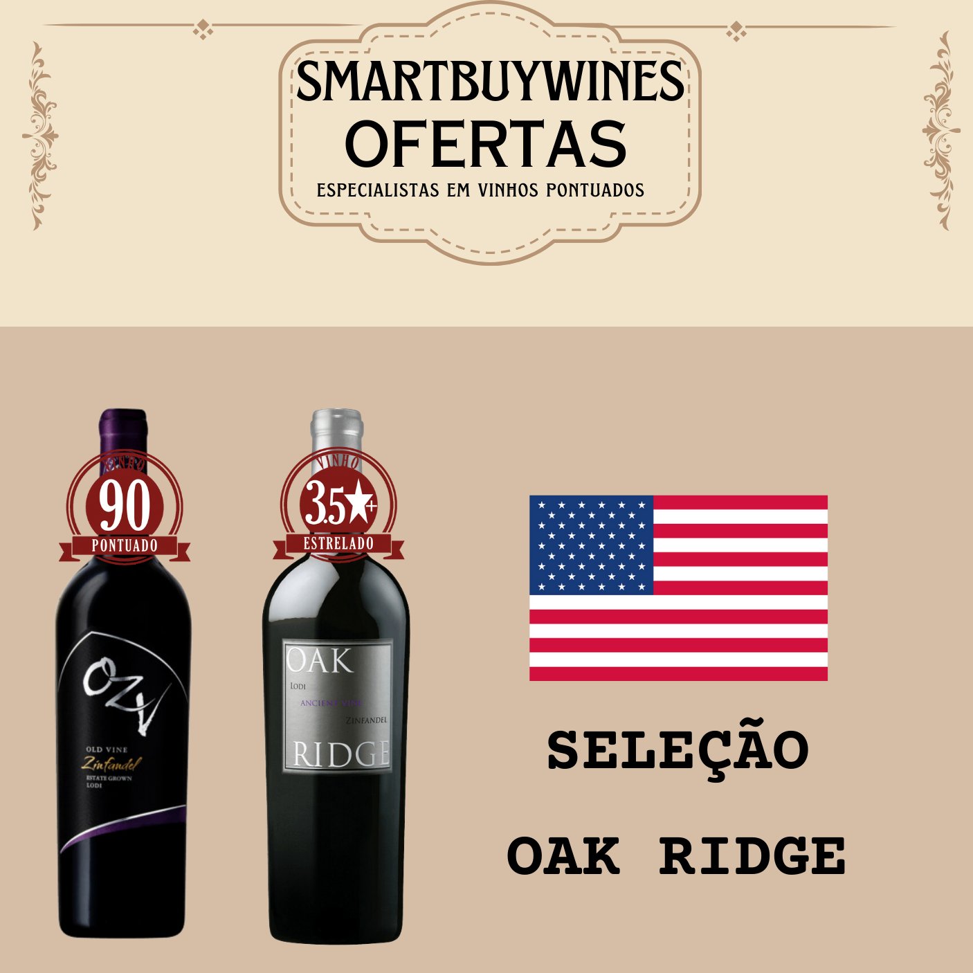 Seleção em oferta - Oak Ridge - caixa de 2 vinhos - SmartBuyWines.com.br