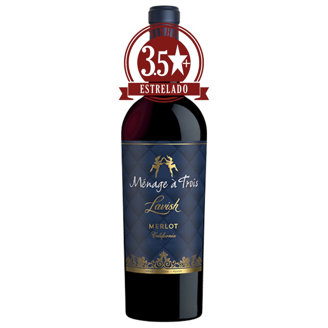 Menage a Trois Lavish Merlot, California 2019 - SmartBuyWines.com.br