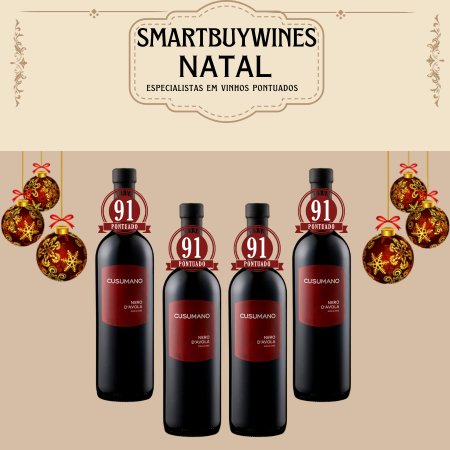 Oferta de Natal - Cusumano - Nero d’Avola DOC, Sicília, Italia 2020 - SmartBuyWines.com.br